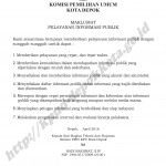 Maklumat Pelayanan Informasi Publik KPU Kota Depok